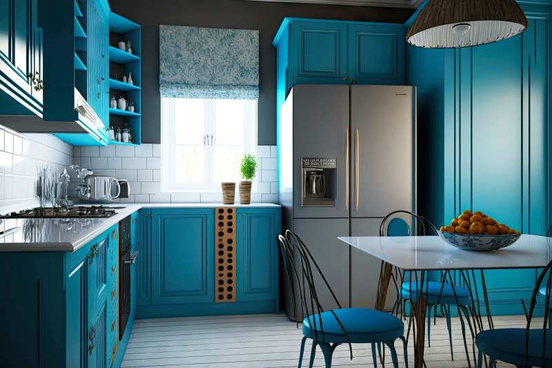 Nowoczesne kuchnie w odcieniach niebieskiego – inspiracje aranżacyjne